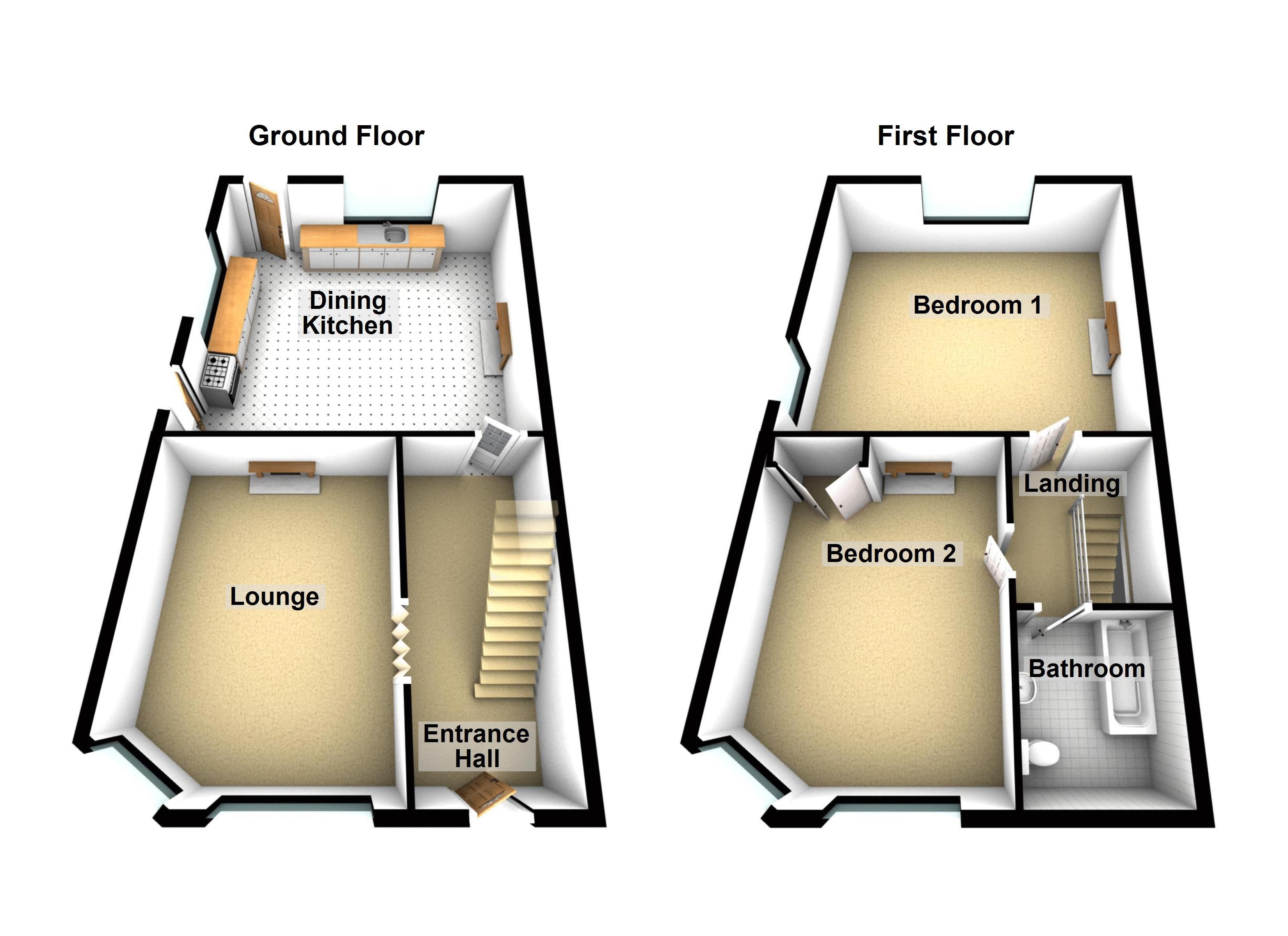 2 Bedrooms Terraced house for sale in Burley Street, Elland HX5