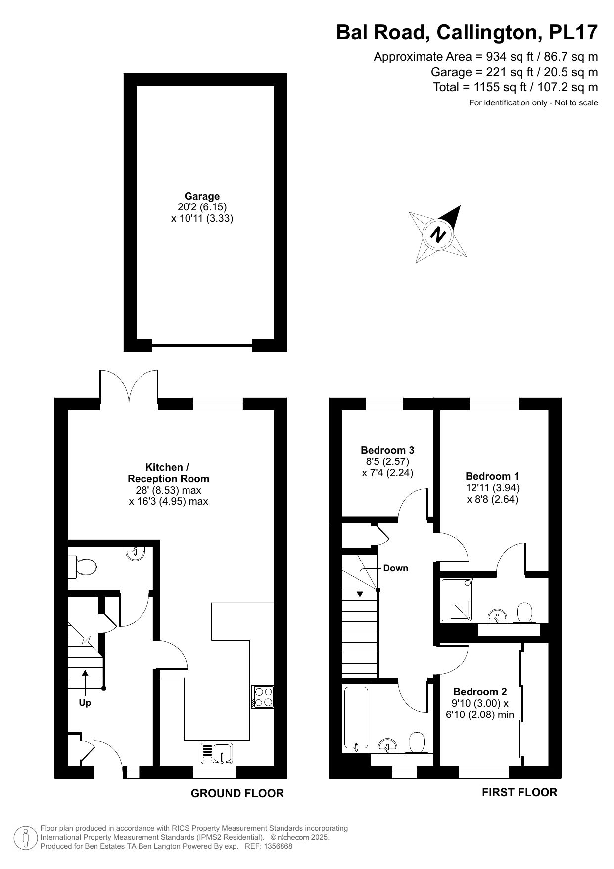 8,Bal Road, Callington floorplan