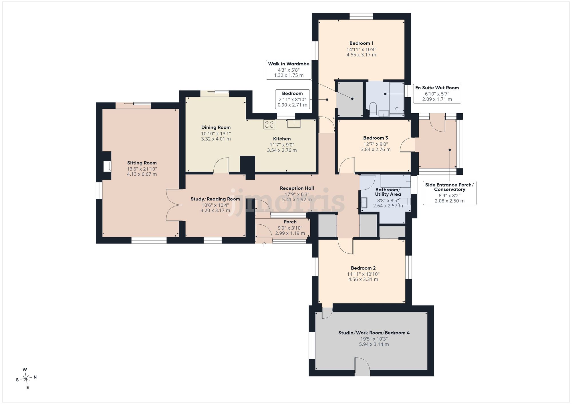 Ystrad Fflur Long Street, Newport floorplan