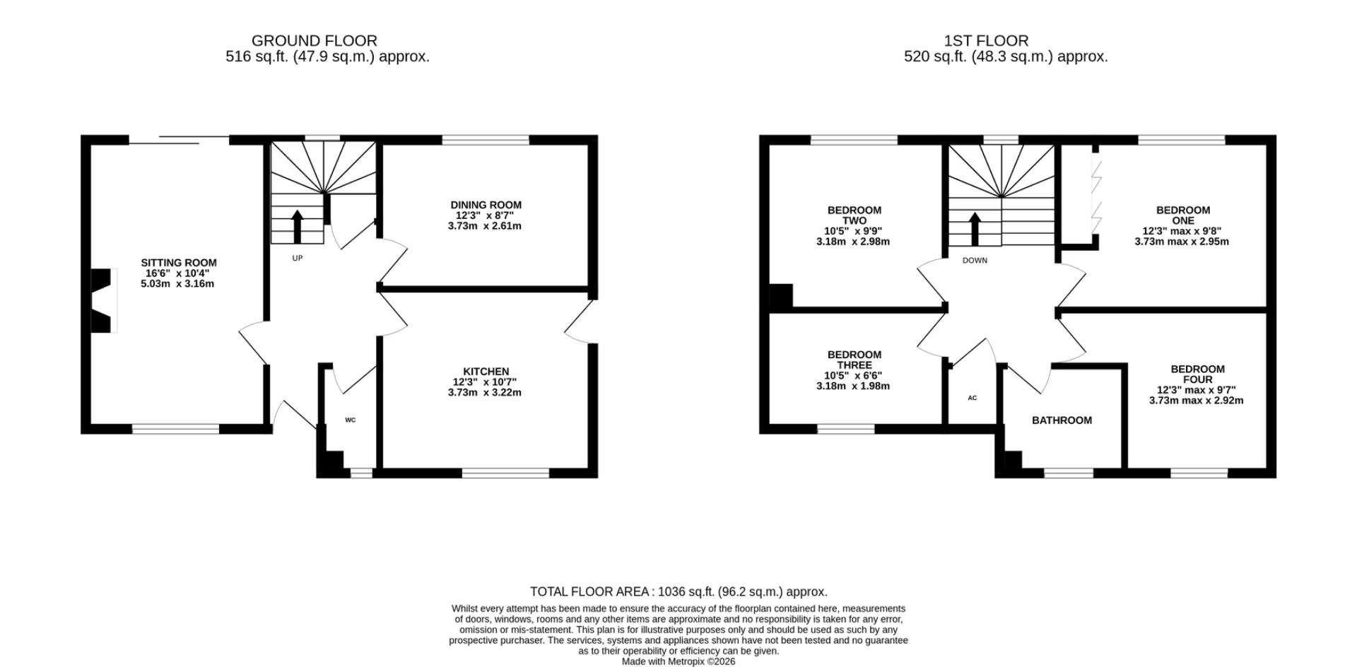26, Brandon Close, Swindon floorplan