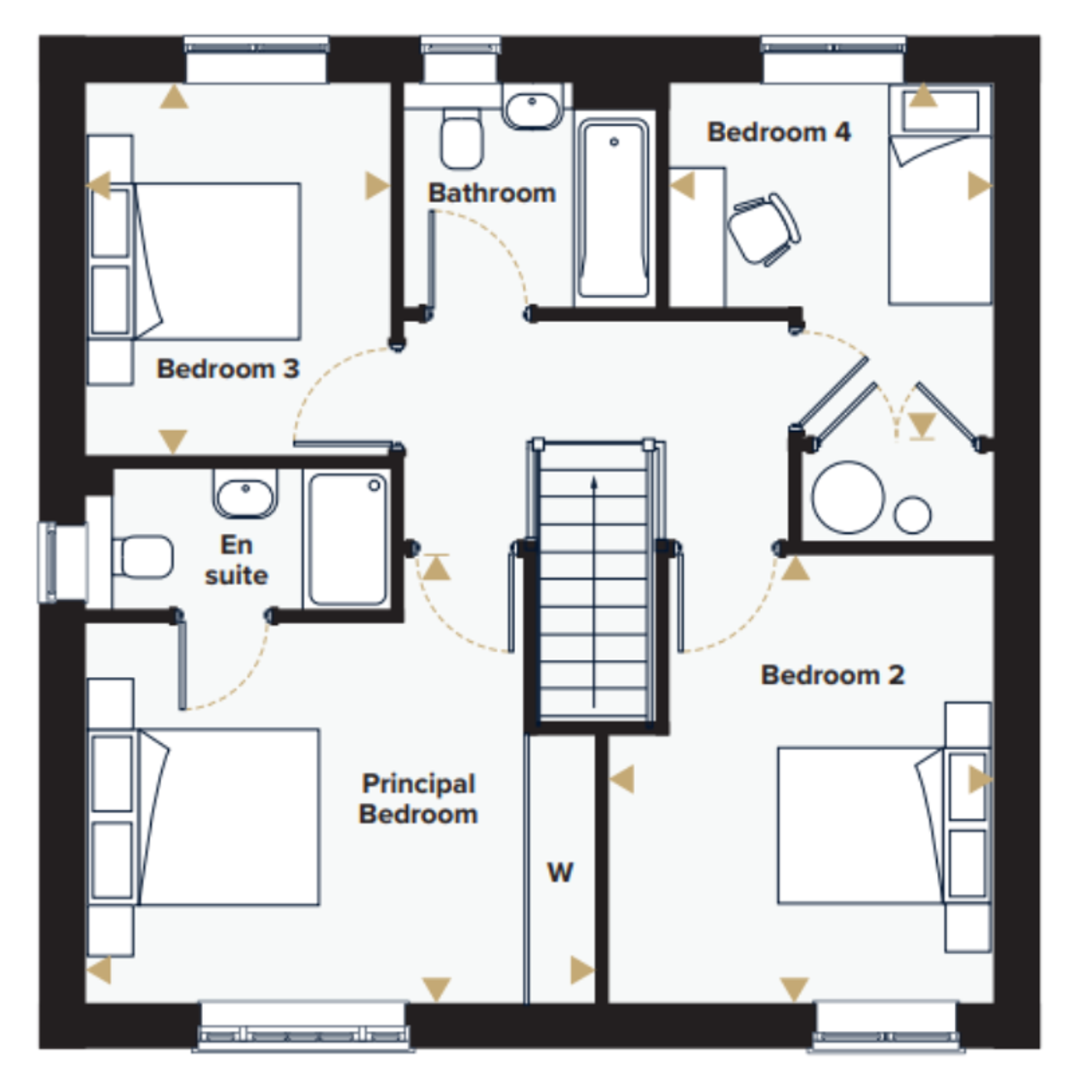 Plot 183 The Keswick, Abbots Vale,, Sicklesmere Road, Suffolk floorplan