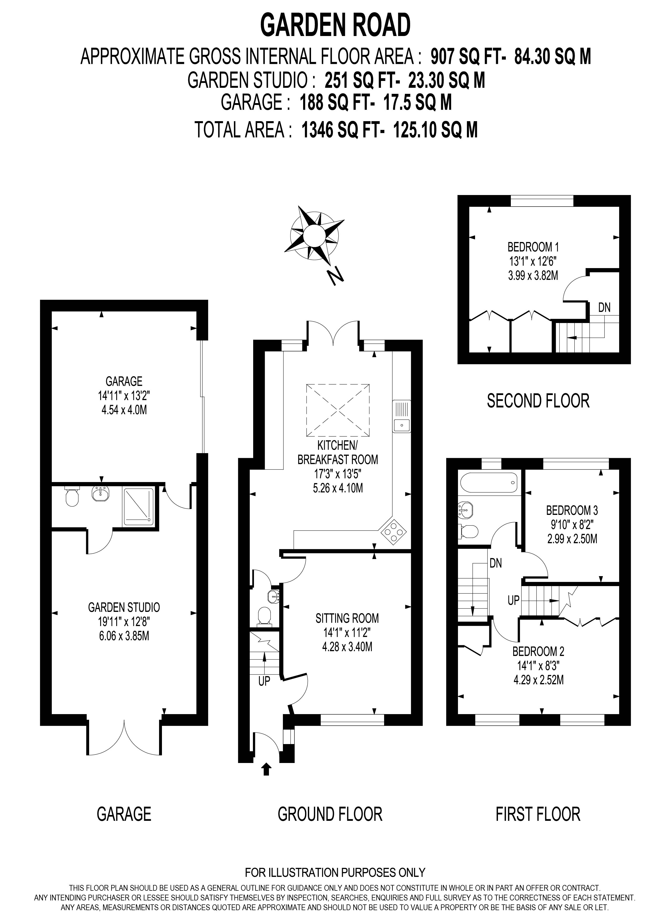 Garden Road, WaltonOnThames, Surrey KT12, 3 bedroom terraced house