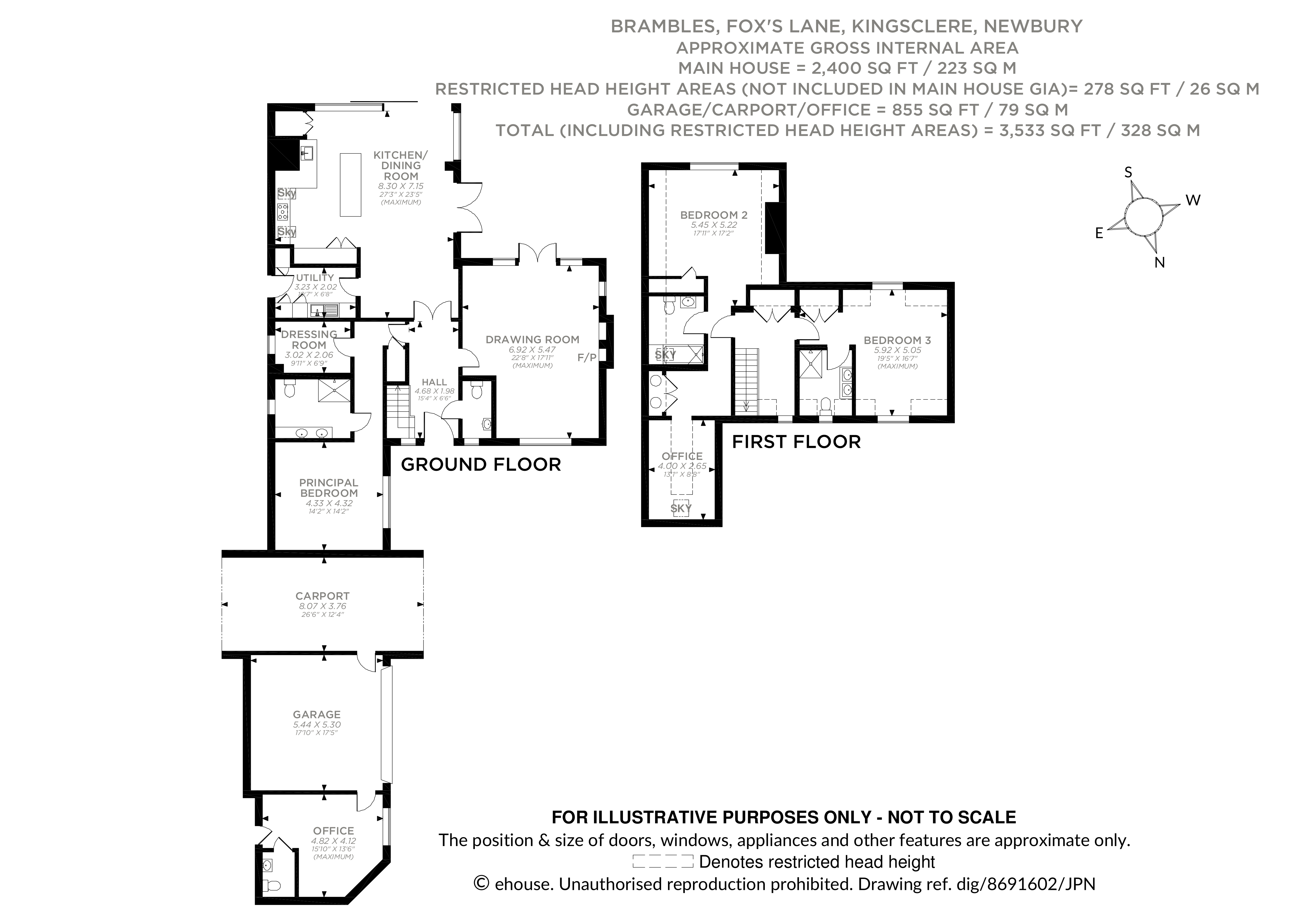 Brambles,, Fox's Lane, Newbury floorplan