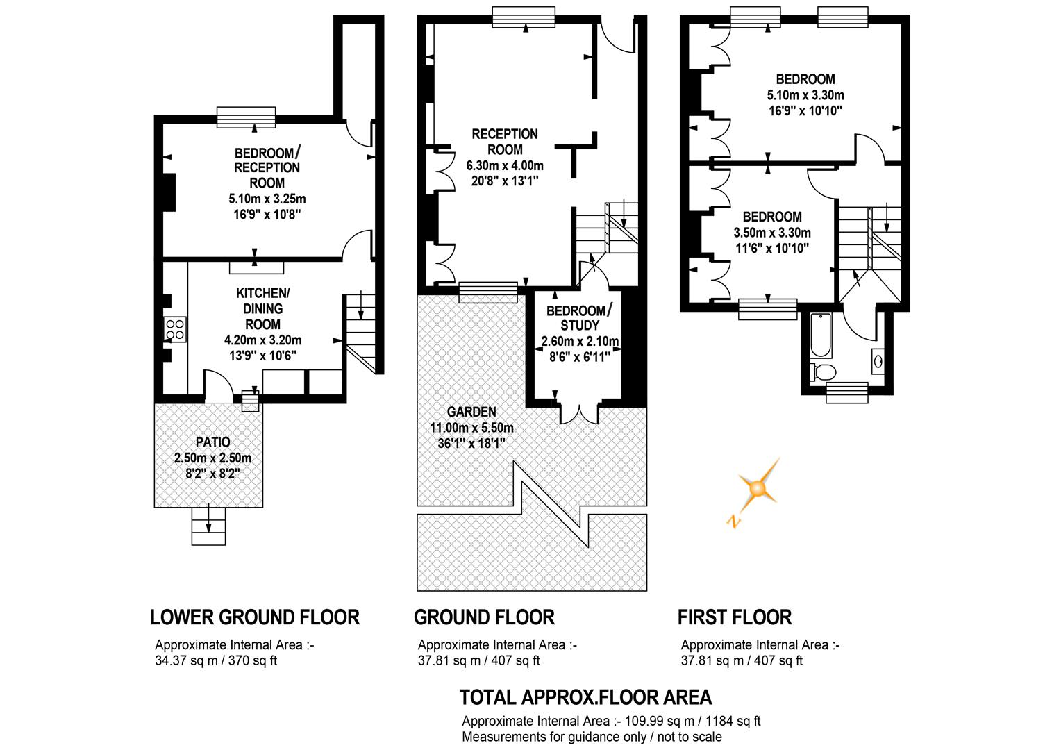 21, Southwell Road, London floorplan