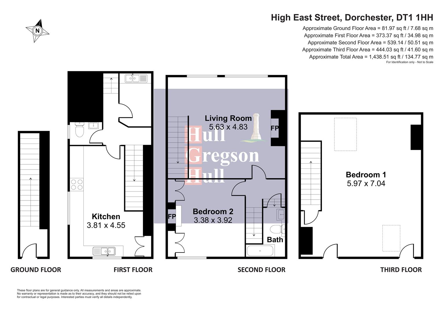 14B, High East Street, Dorchester floorplan