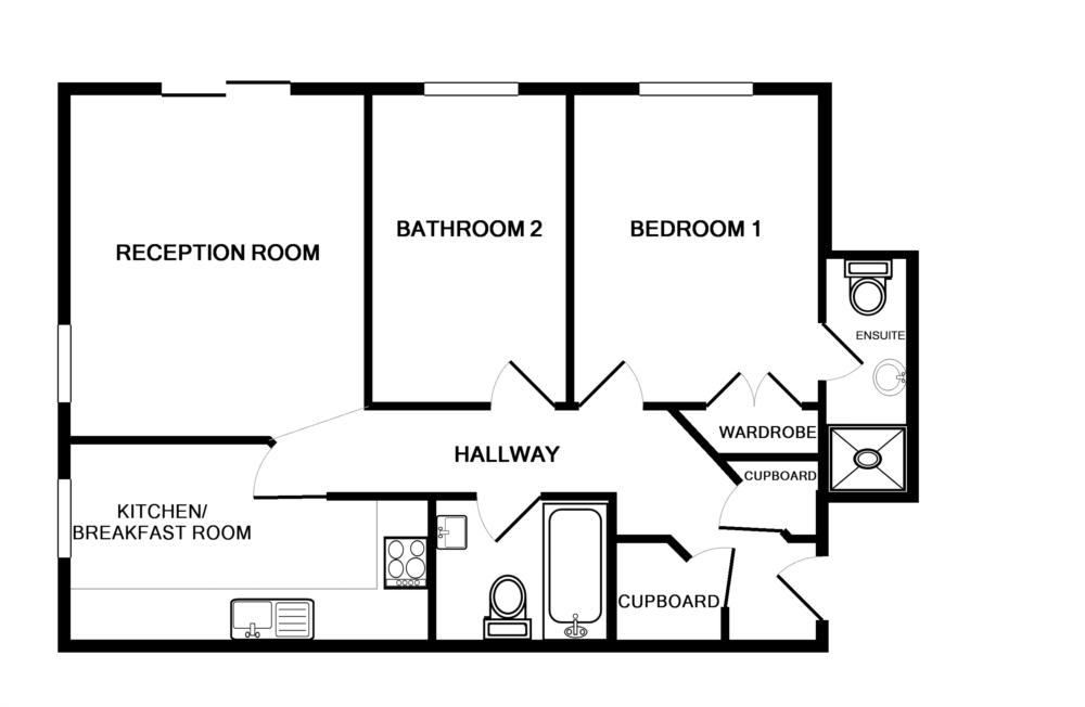 2 Bedrooms Flat to rent in Delfont Close, Maidenbower, Crawley RH10