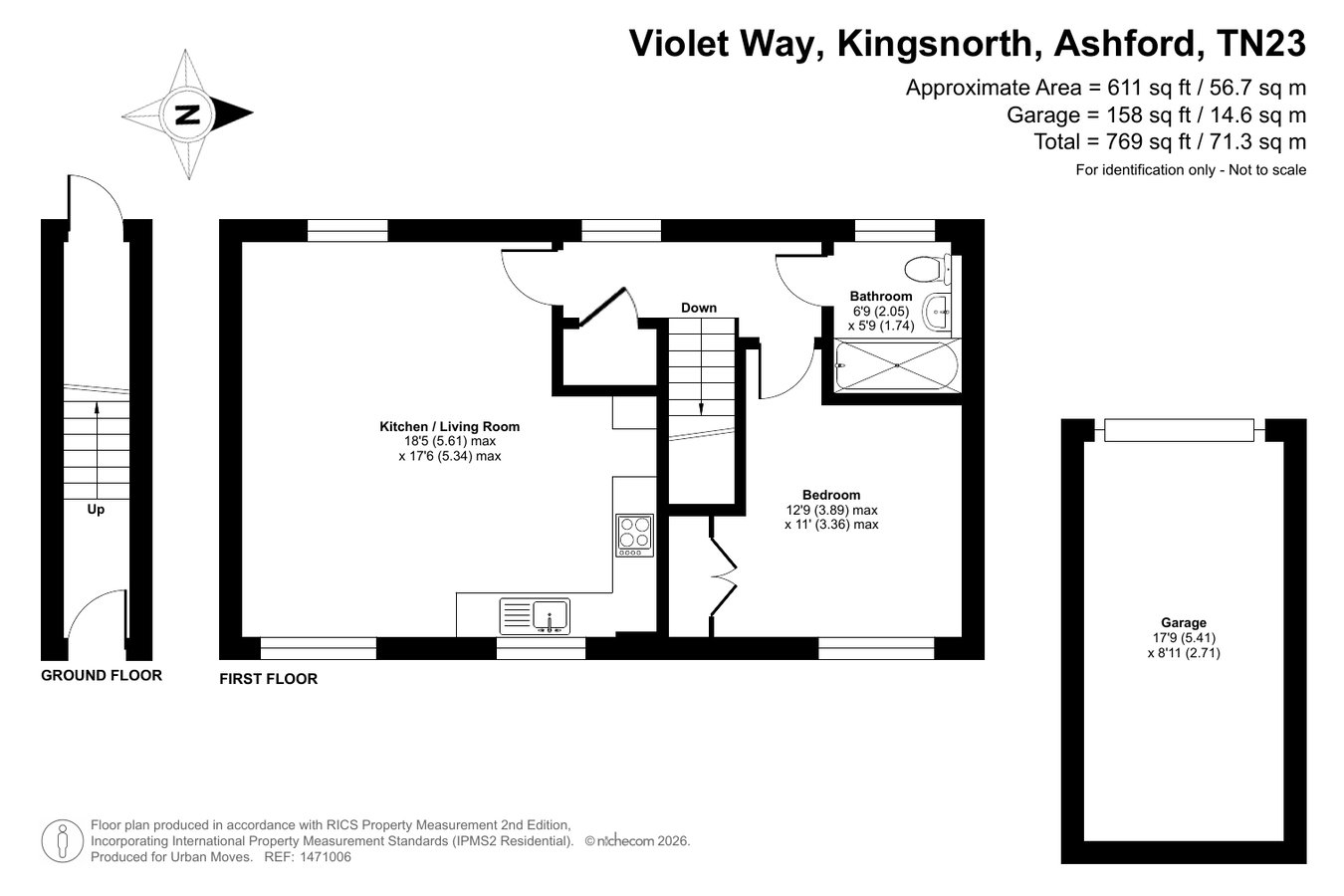 104, Violet Way, Ashford floorplan