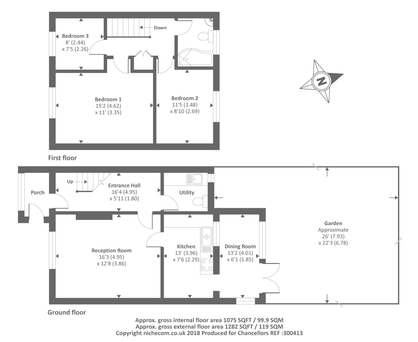 3 Bedrooms End terrace house to rent in Wootton, Oxfordshire OX13