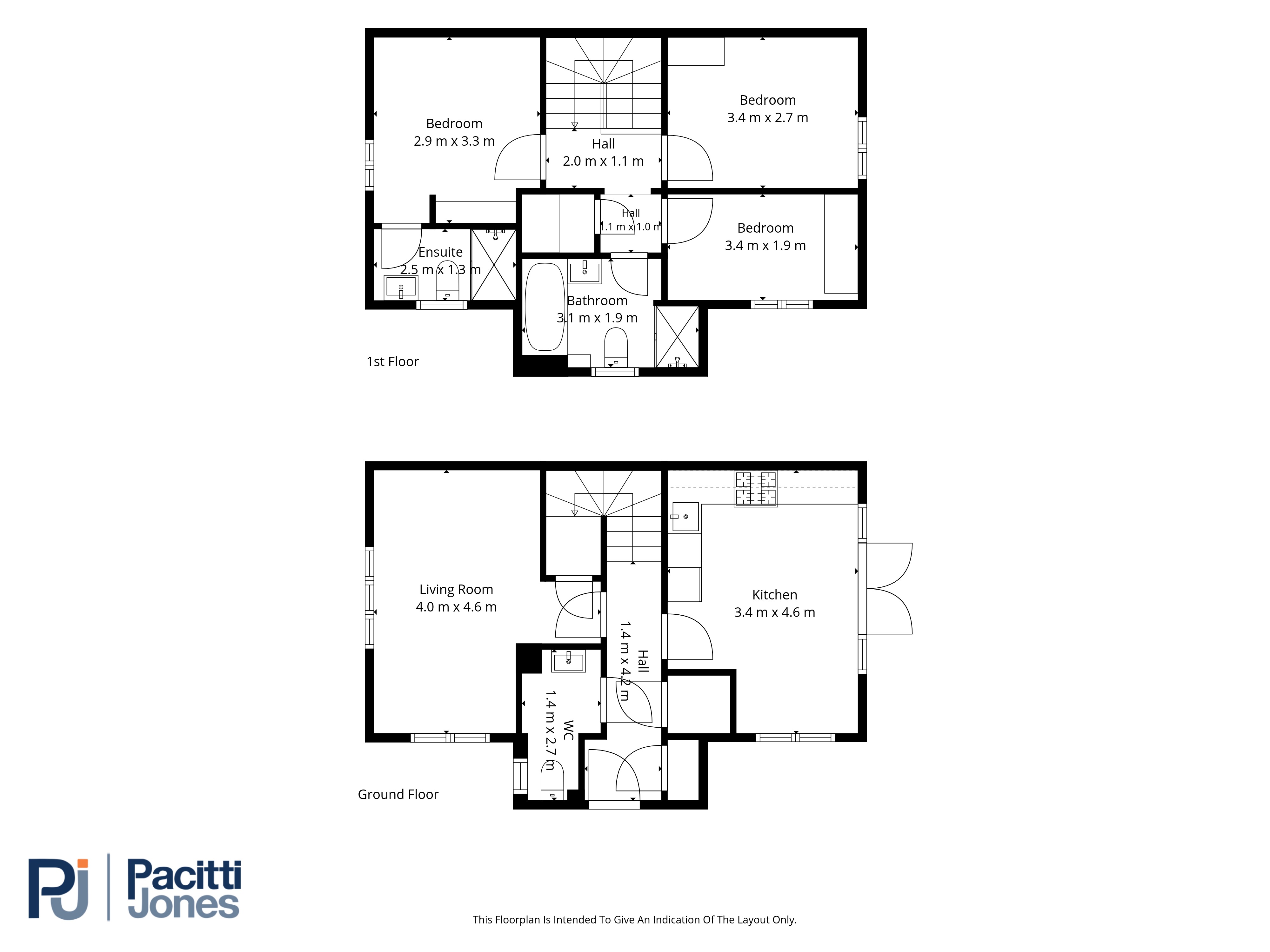 2 Cot Castle View West, Stonehouse, Larkhall floorplan