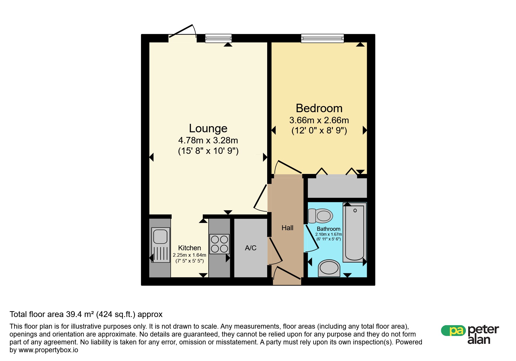 Flat 5, Homeside House, Bradford Place, Penarth floorplan