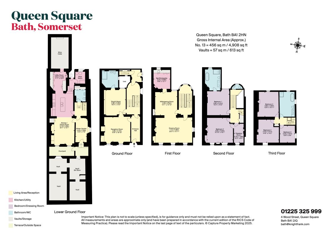 13, Queen Square, Bath floorplan