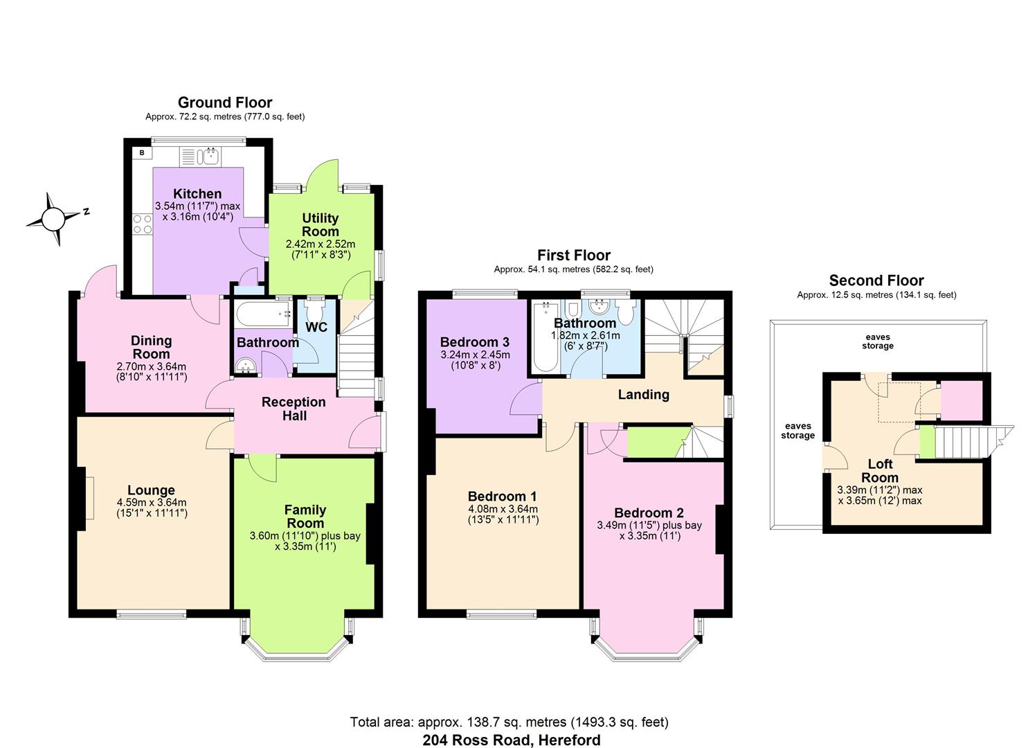204, Ross Road, Hereford floorplan