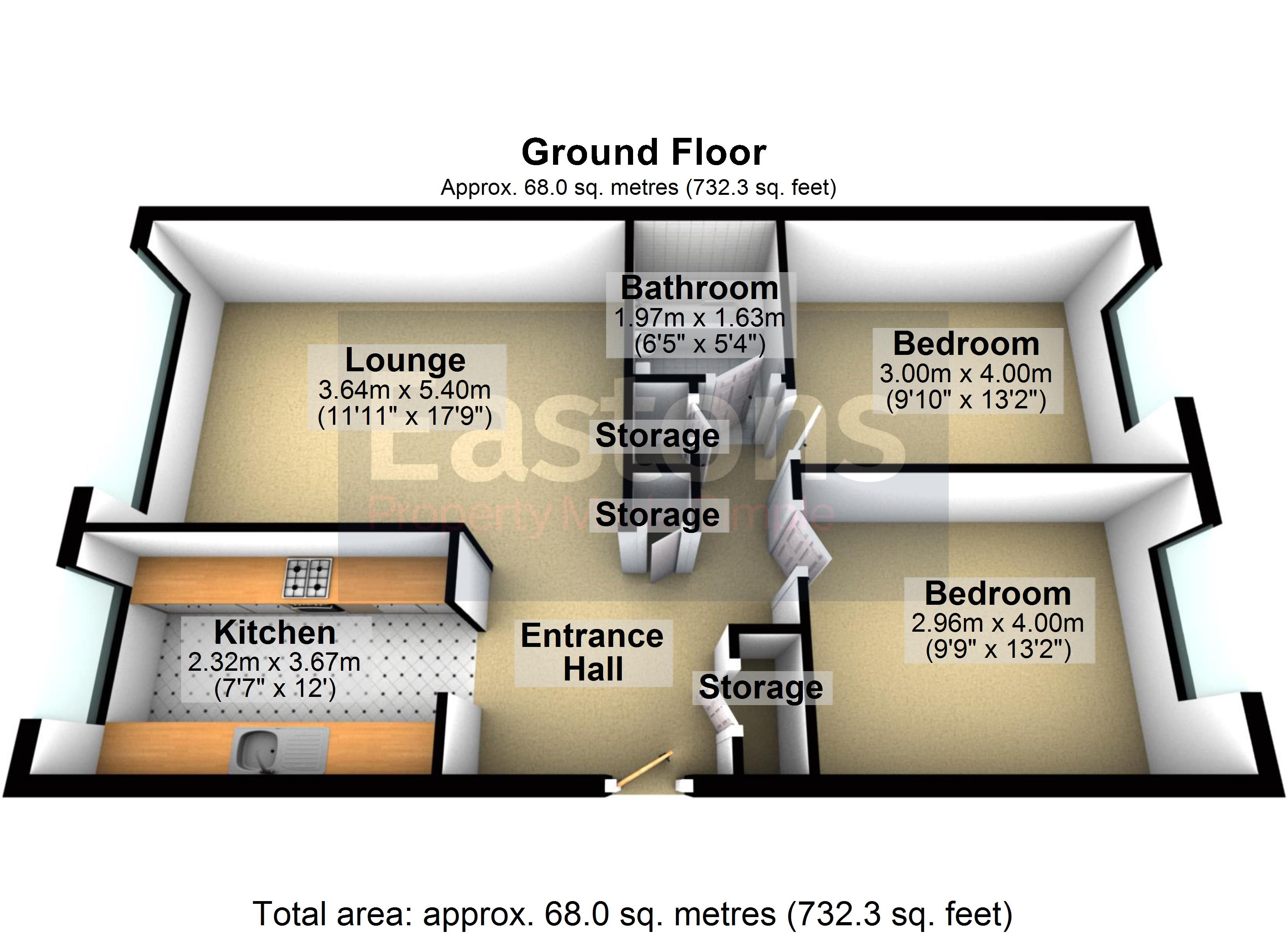 2 Bedrooms Flat to rent in Chessington Road, Ewell, Epsom KT17