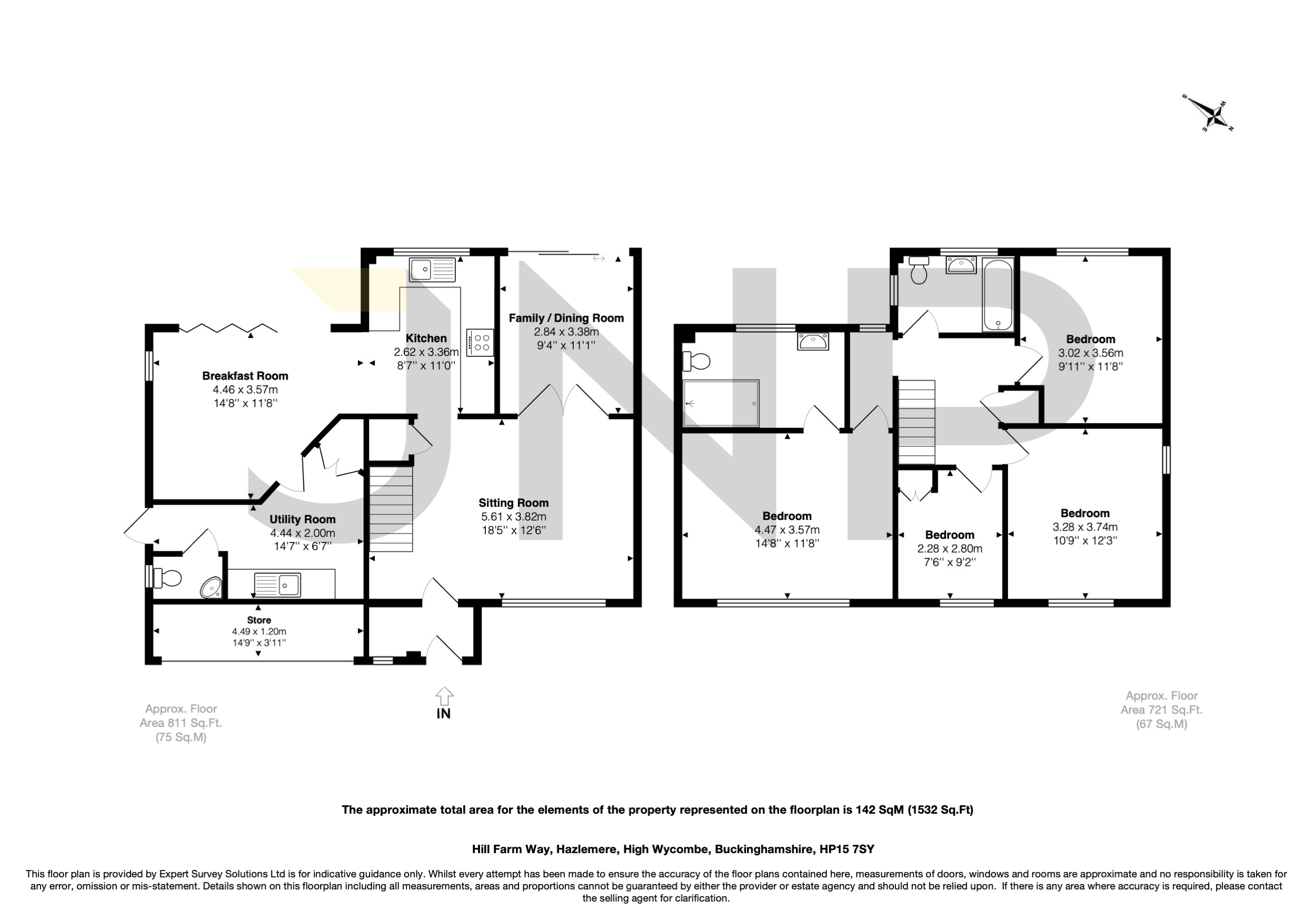22, Hill Farm Way, High Wycombe floorplan