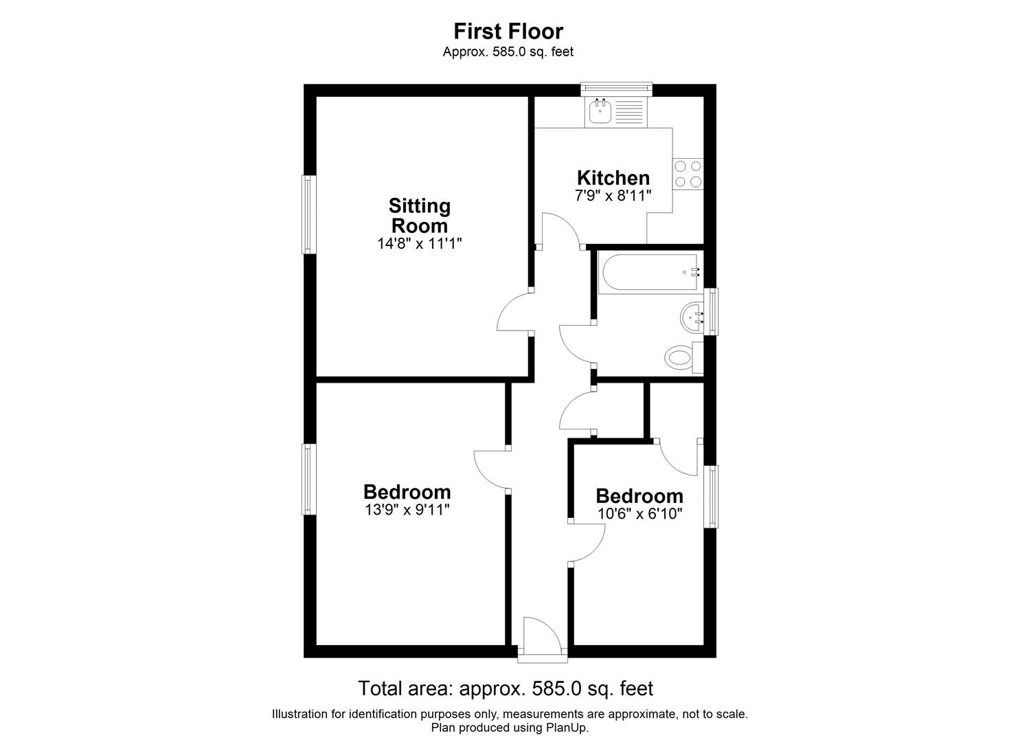 2 bed property for sale in Langley Road, Chippenham SN15 68627858