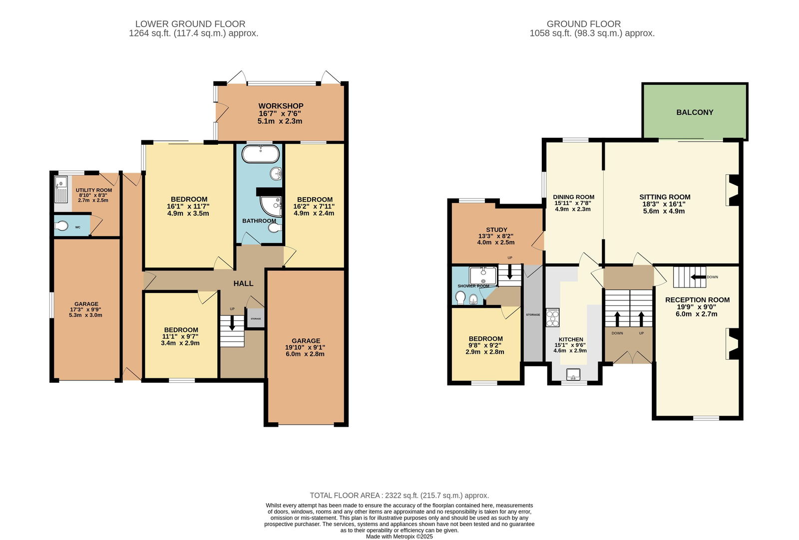 41, Highfield Road, Malvern floorplan