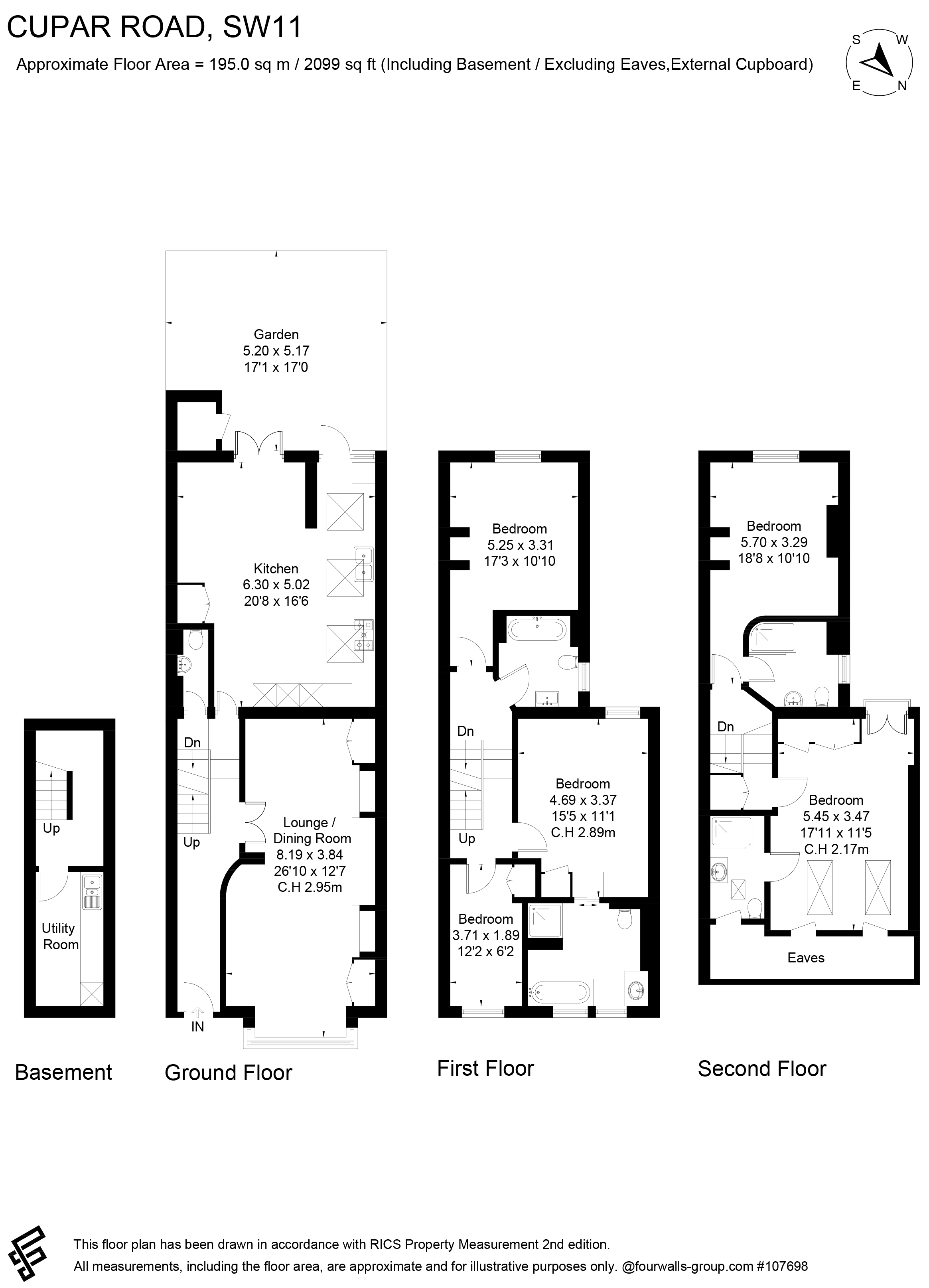 Cupar Road, London floorplan