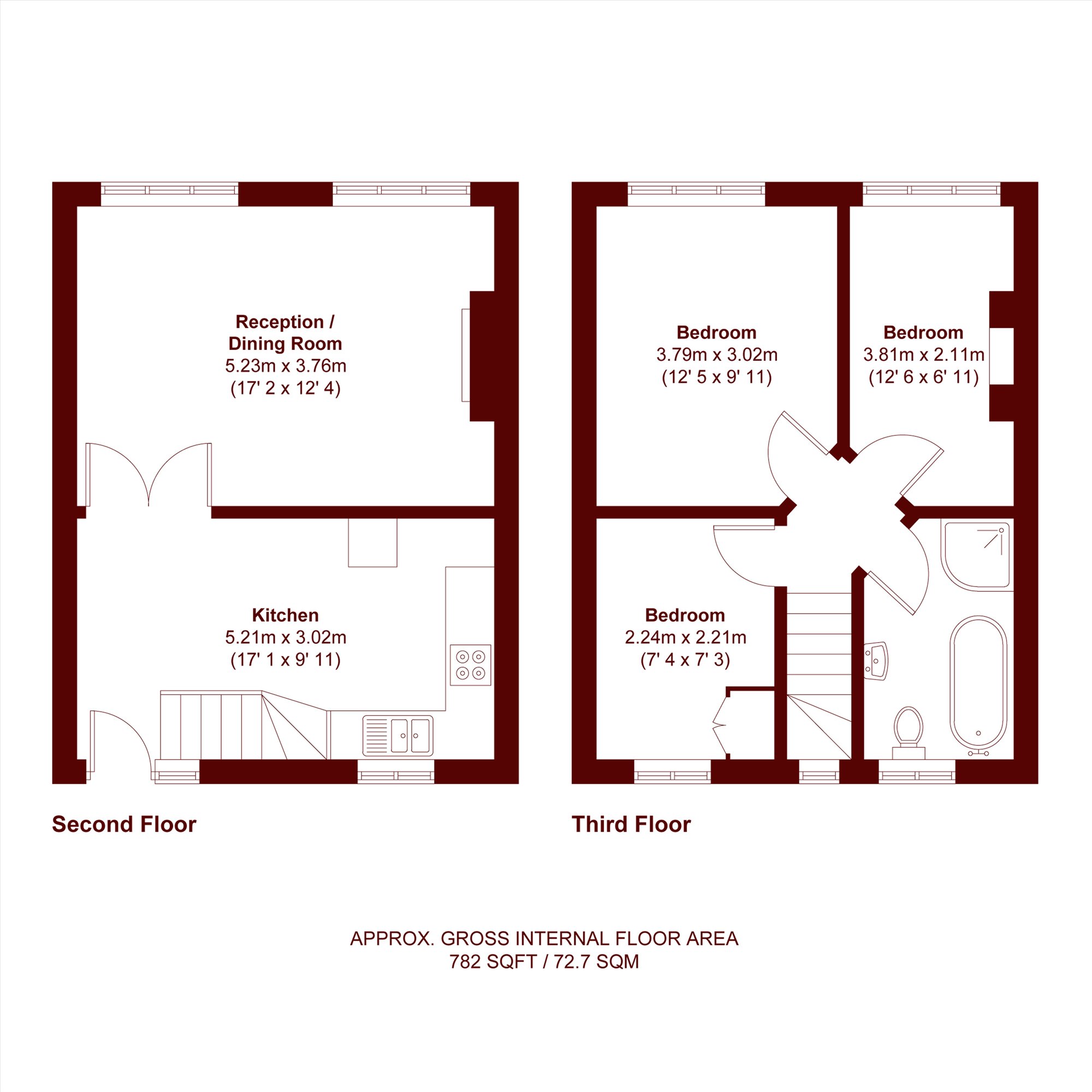 Flat 45, Carmichael Court, London floorplan