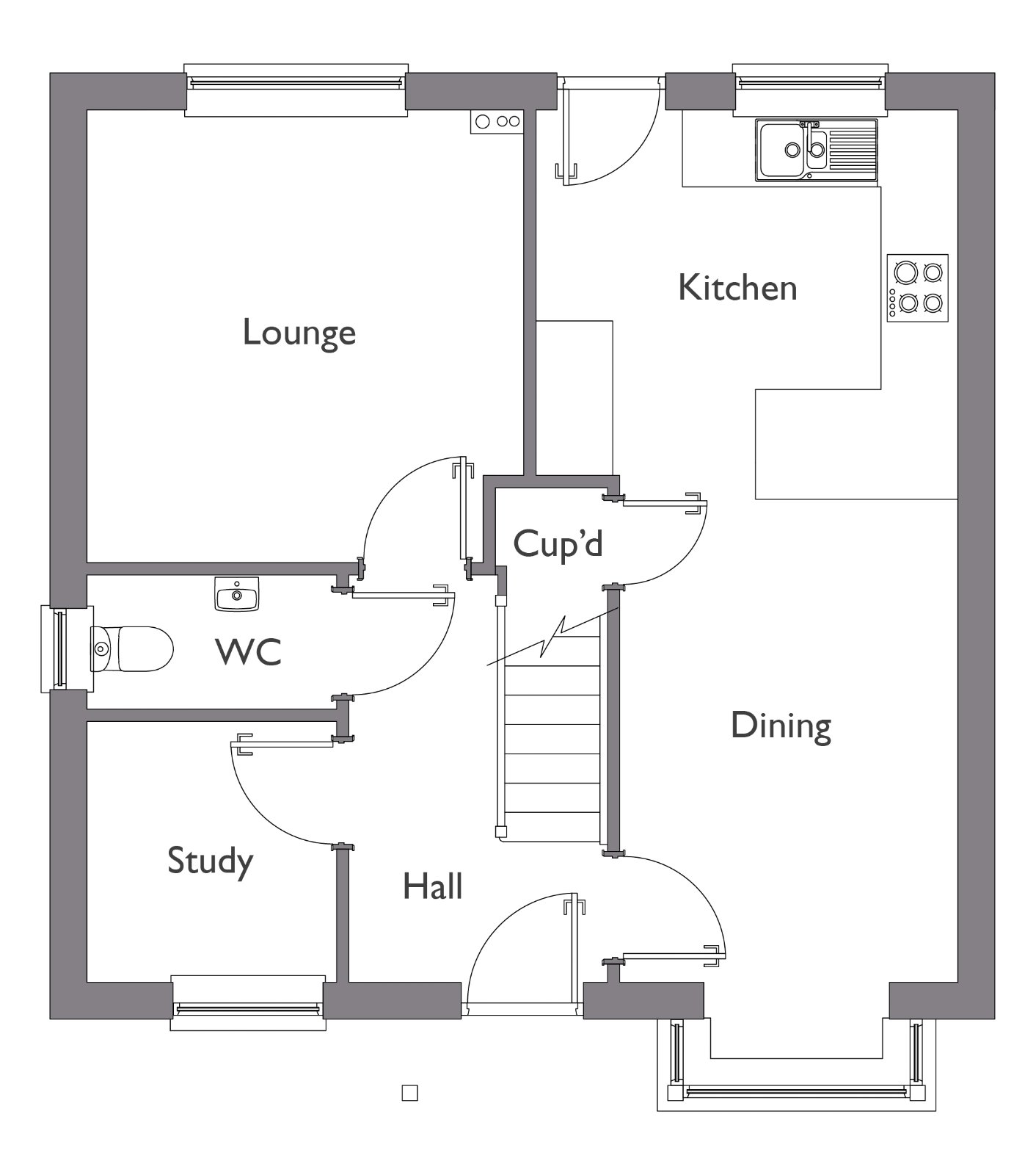 Plot 179,, The Landings, Halesworth floorplan