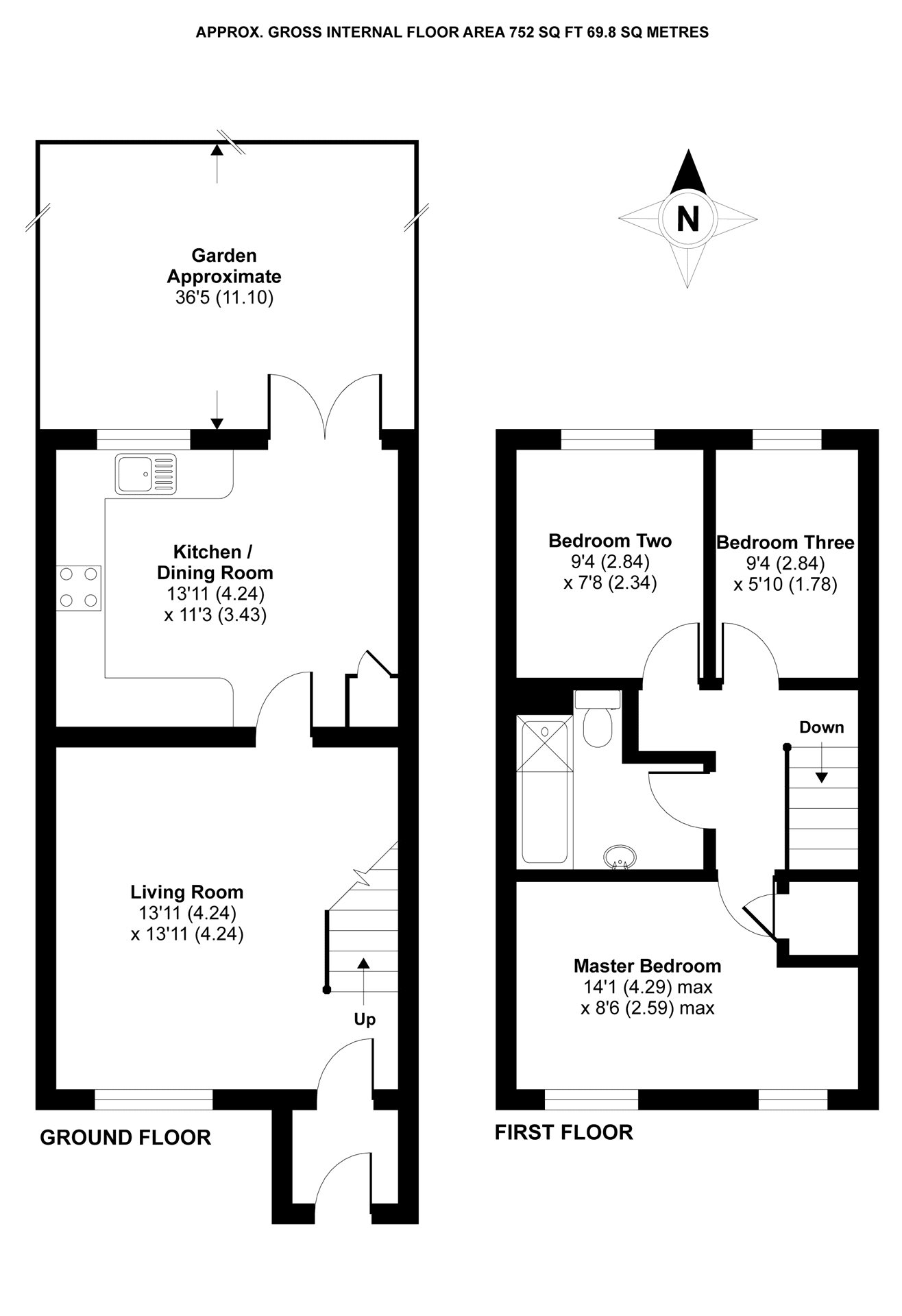 3 Bedrooms Terraced house for sale in Appletree Way, Owlsmoor, Sandhurst, Berkshire GU47