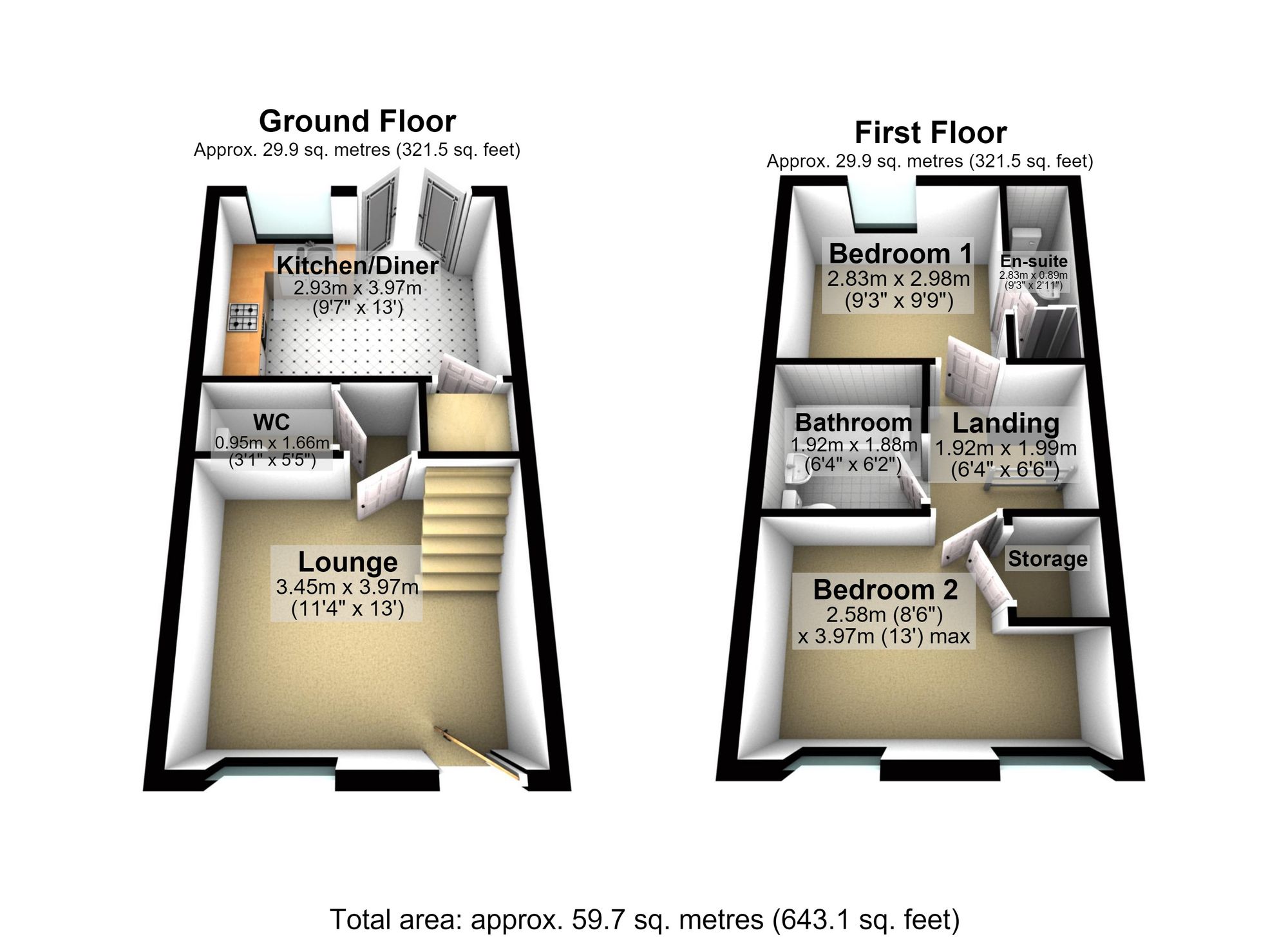 32 Martingale Street, Wellingborough floorplan