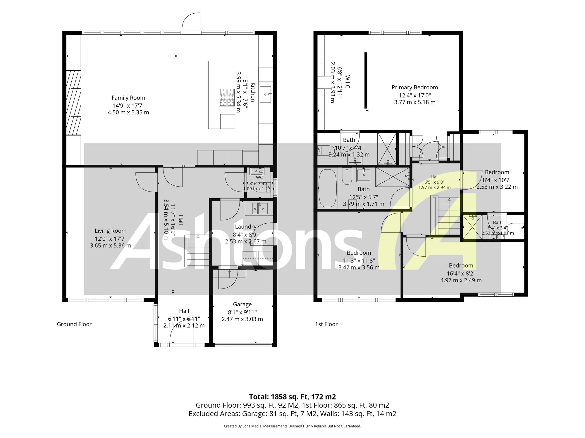 8 Bowden Close, Warrington floorplan