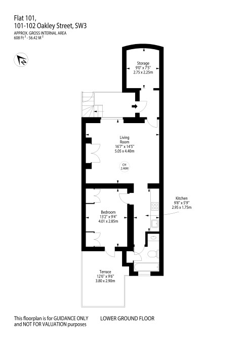 1 Bedrooms Flat to rent in Oakley Street, Chelsea SW3