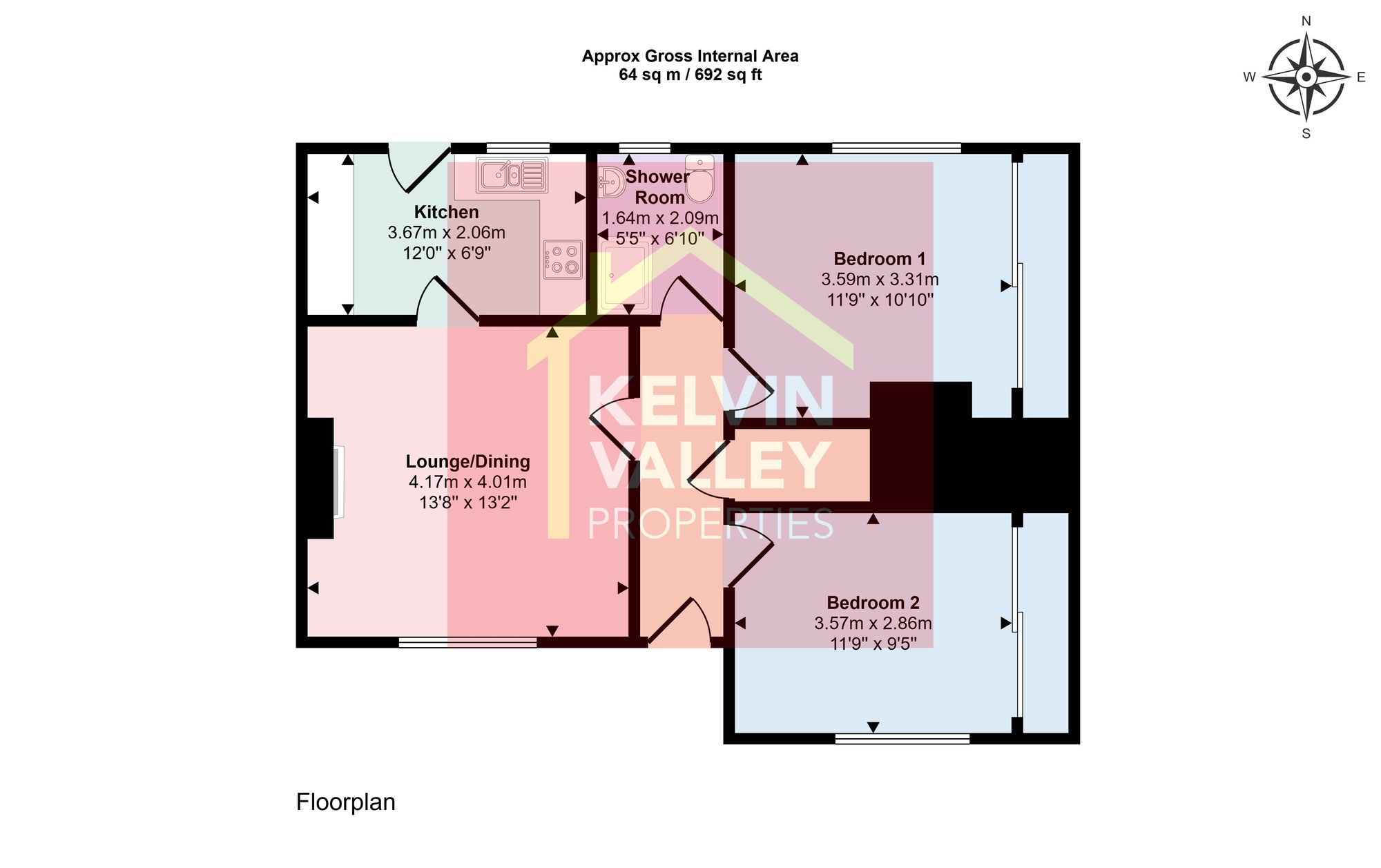 15 Johnston Avenue, Glasgow floorplan