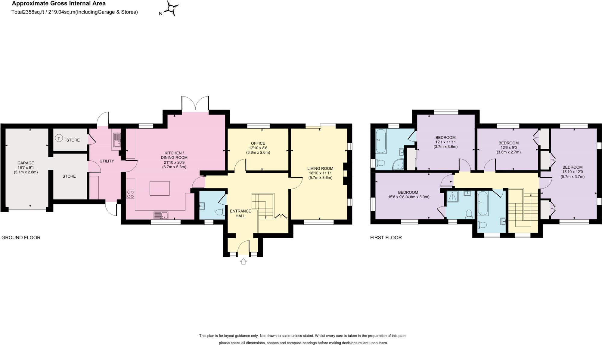 6 Cunliffe Close, Epsom floorplan