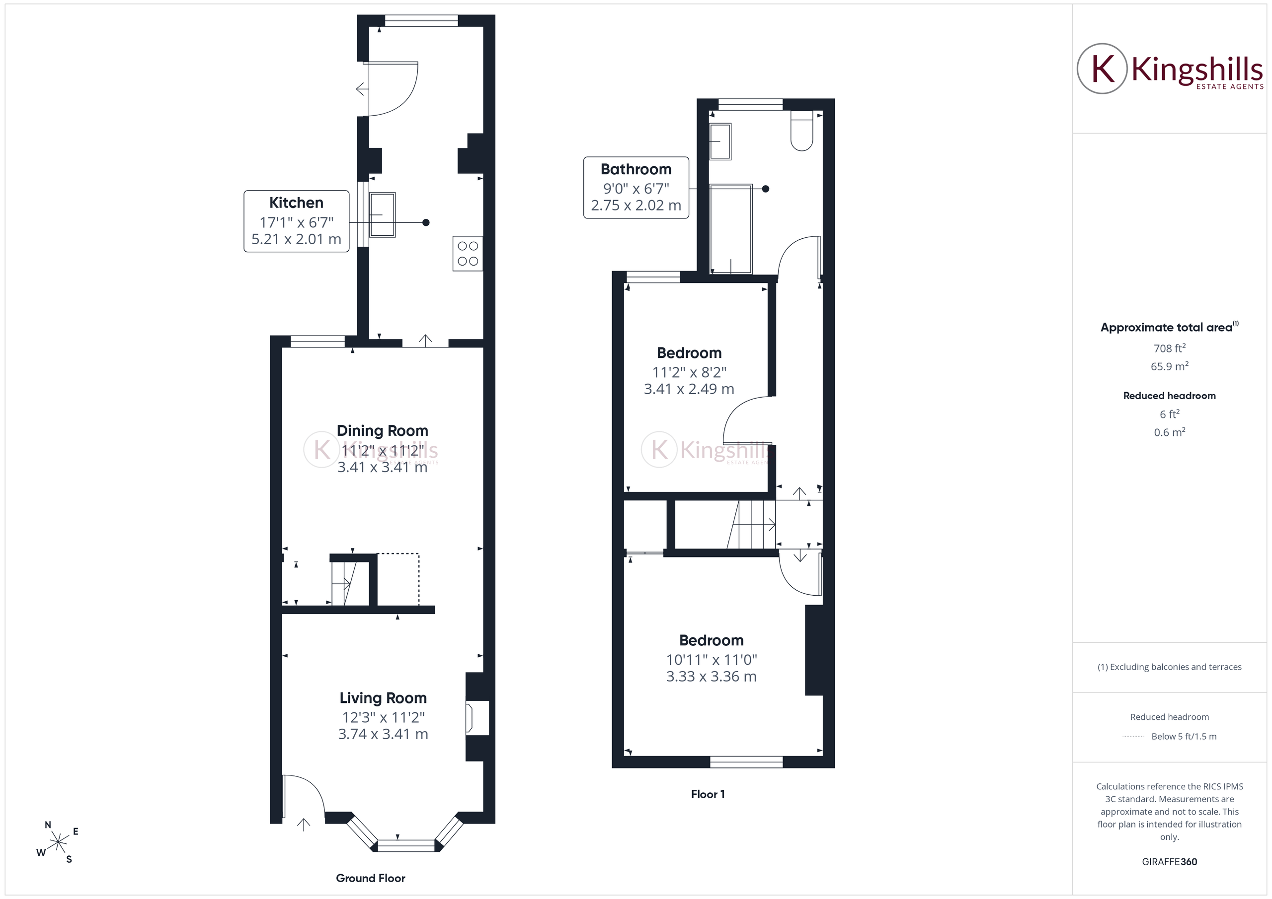 339, London Road, High Wycombe, Buckinghamshire, HP11 1EJ floorplan