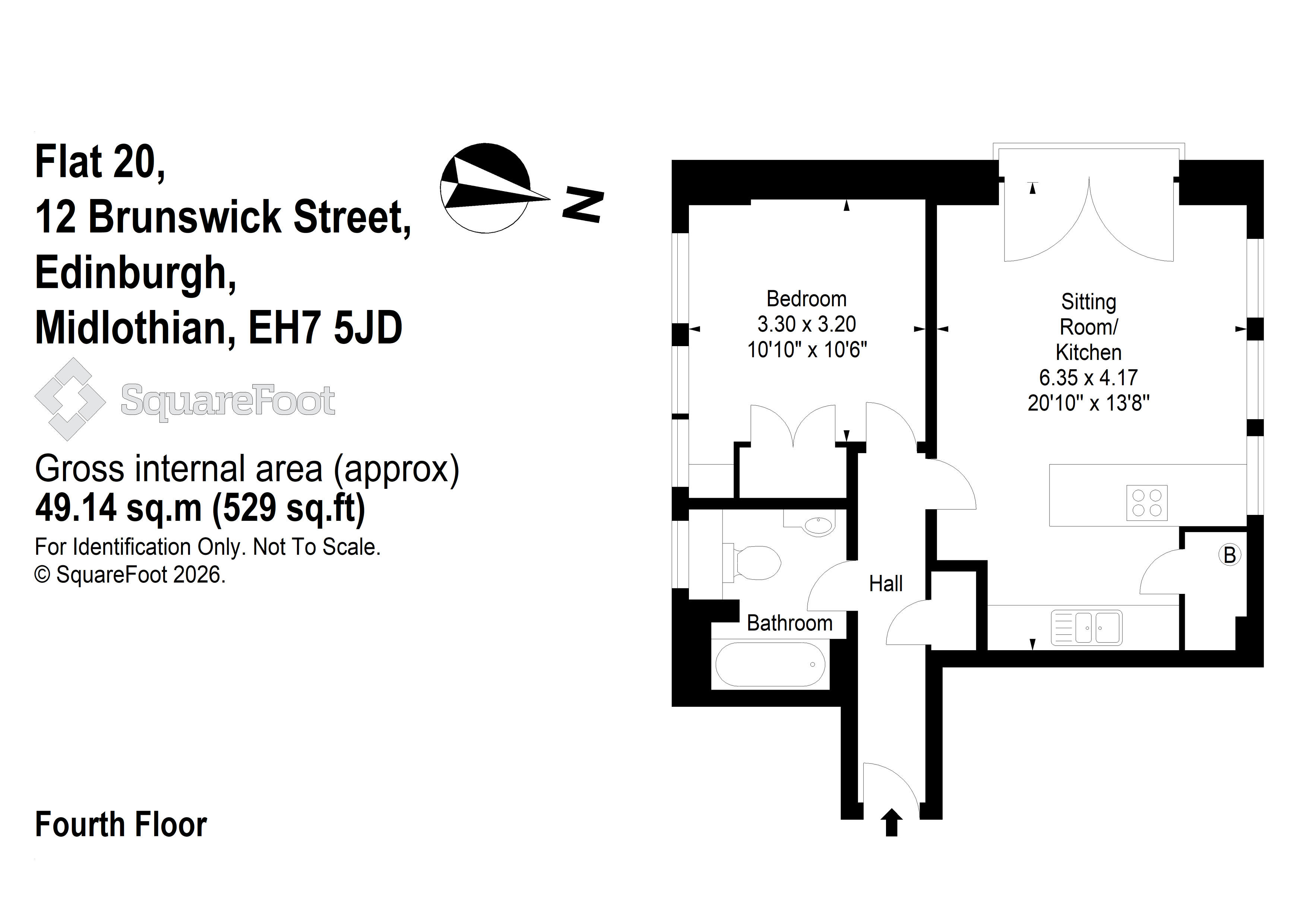 Brunswick Street, Edinburgh floorplan
