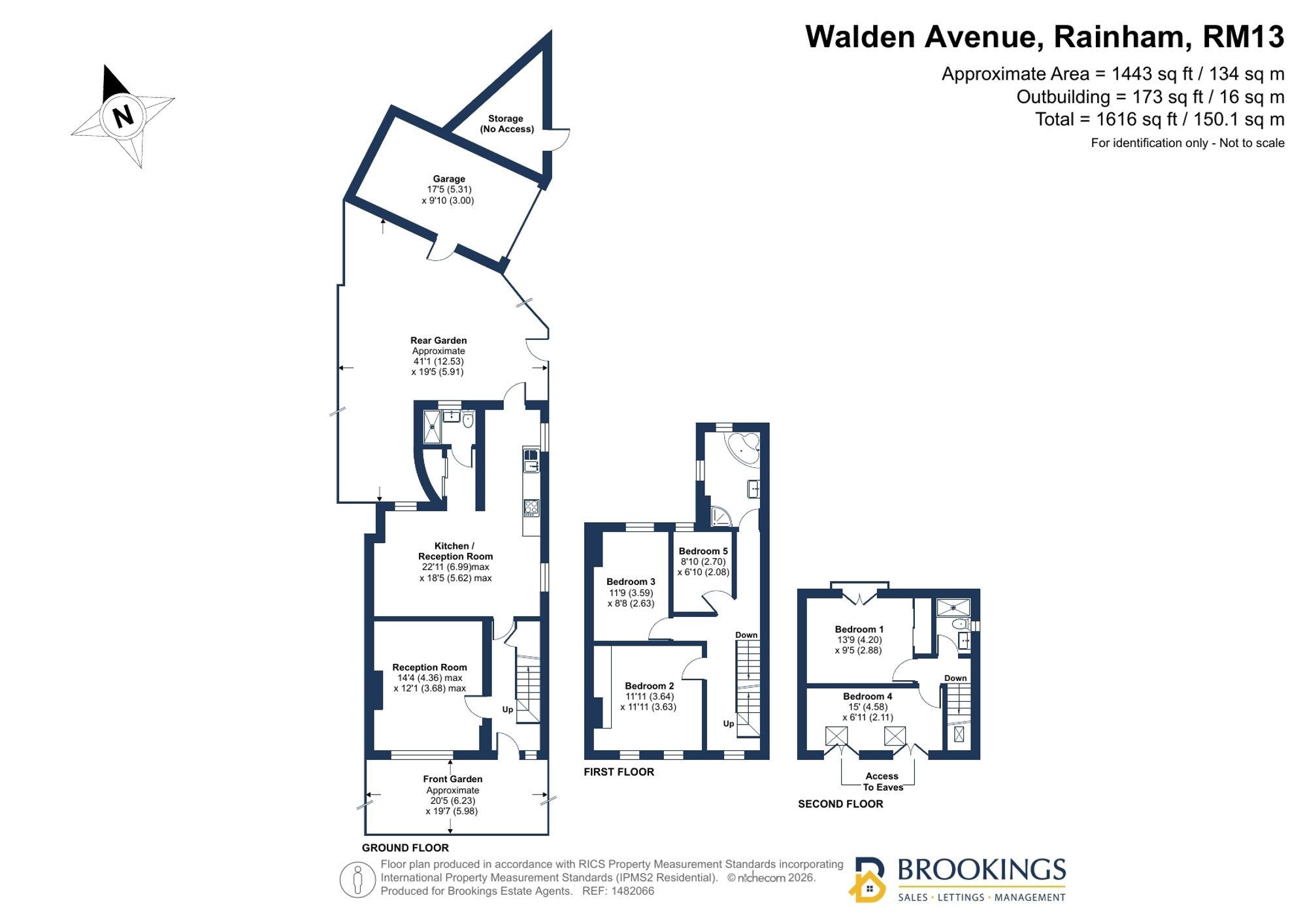 1 Walden Avenue, Rainham floorplan