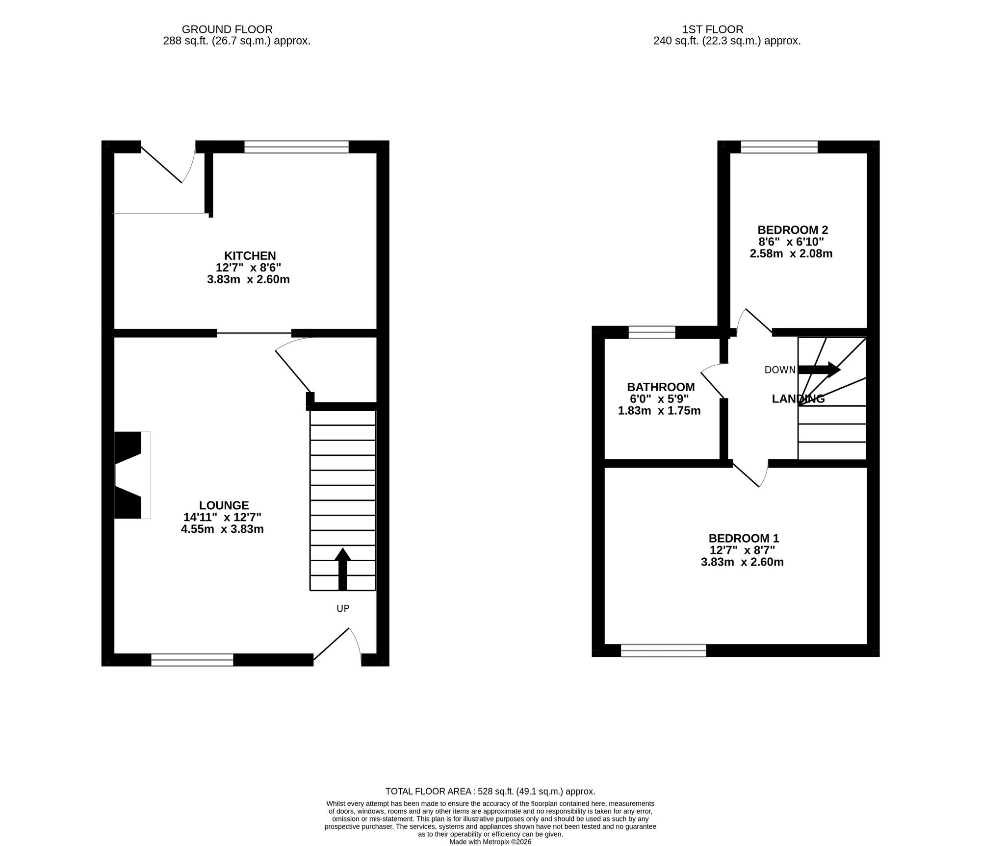 14 Stone Road, Stafford floorplan