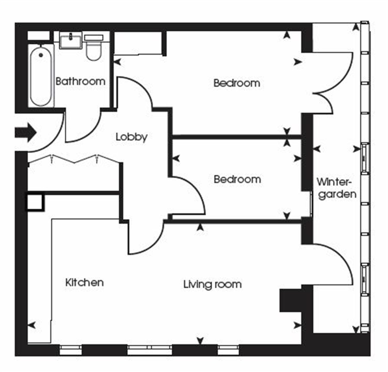 4a, Cribb Lodge, London floorplan