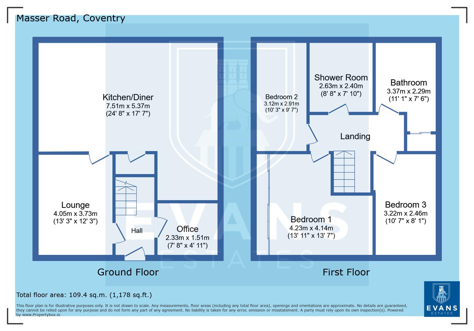 155, Masser Road, Coventry floorplan