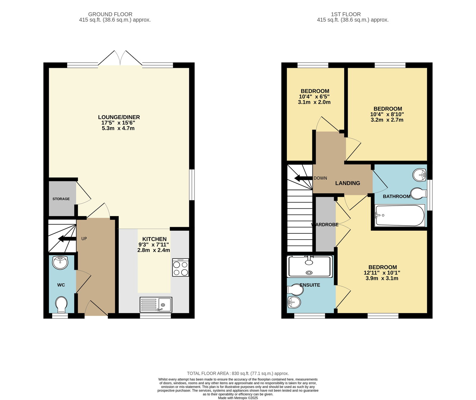 32, Kingston Close, Malvern floorplan