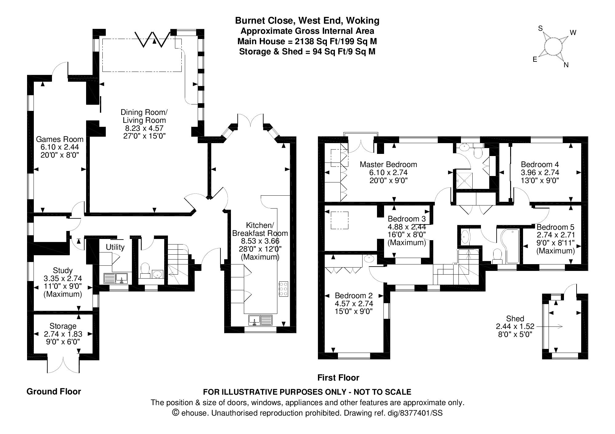 5 Bedrooms Detached house for sale in Burnet Close, West End, Woking GU24