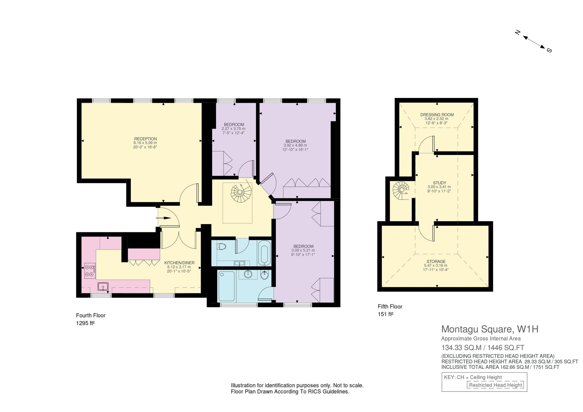 58/59, Montagu Square, London floorplan