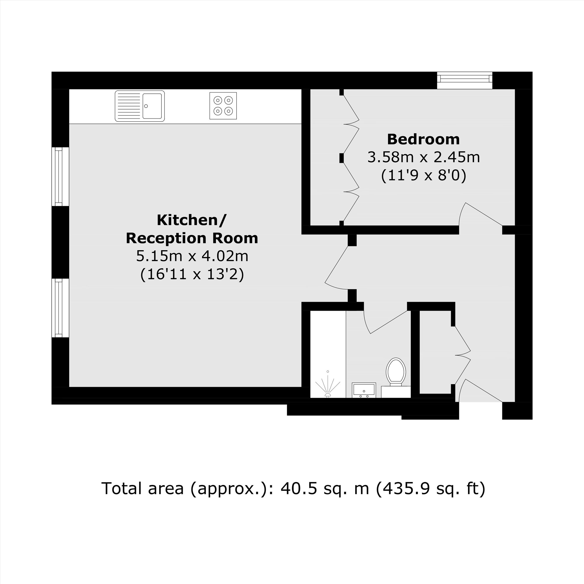 Flat 9, 77, Madeley Road, London floorplan