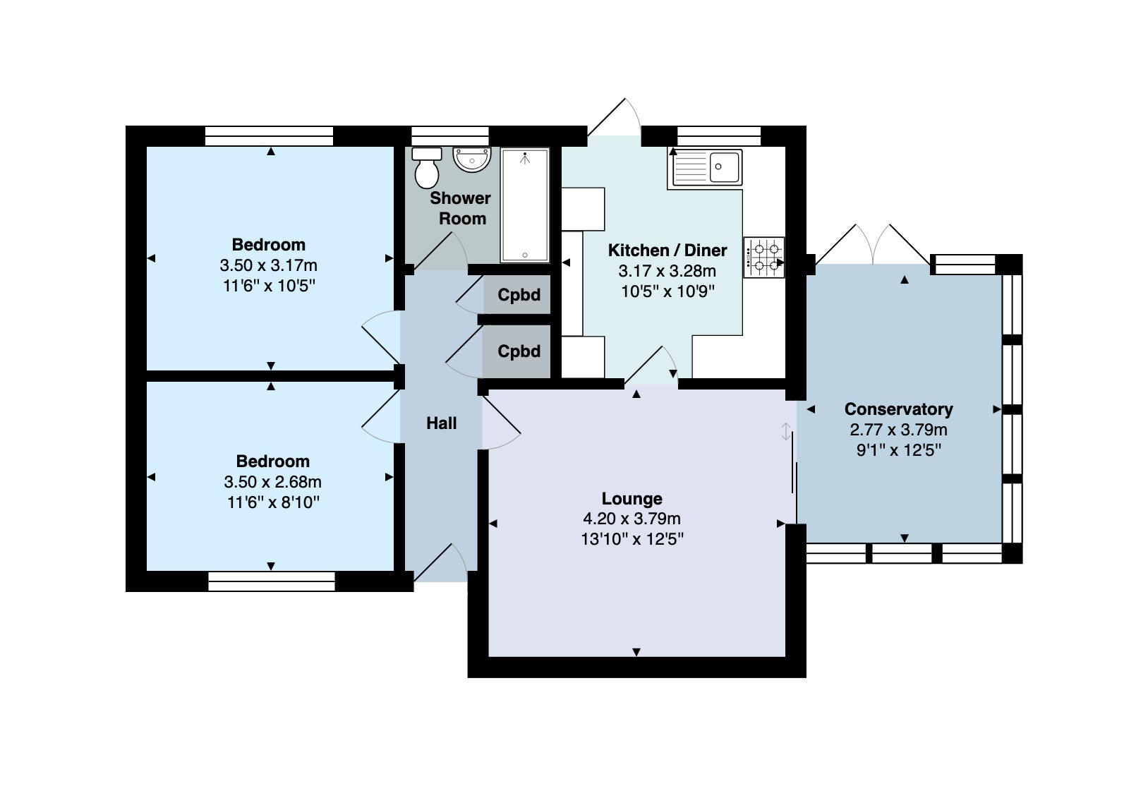 3, Oakland Walk, Dawlish floorplan