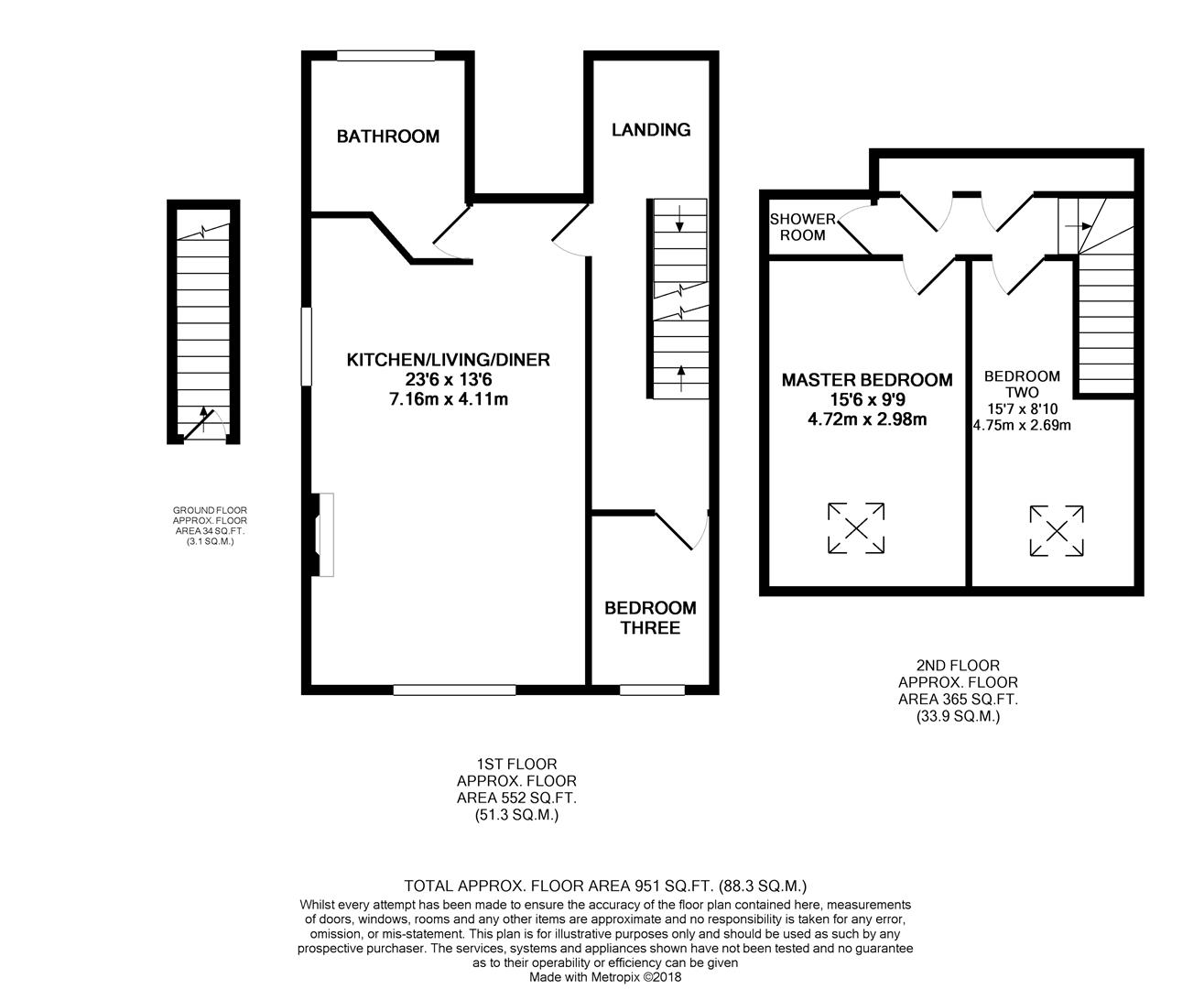 New Road, Yeadon, Leeds LS19, 3 bedroom flat for sale 60456484