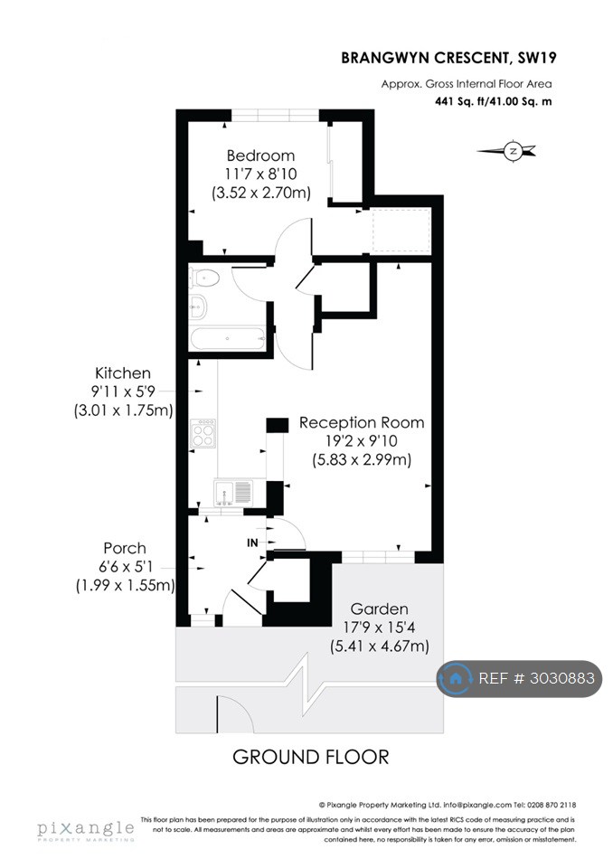 Brangwyn Crescent, Colliers Wood, London floorplan