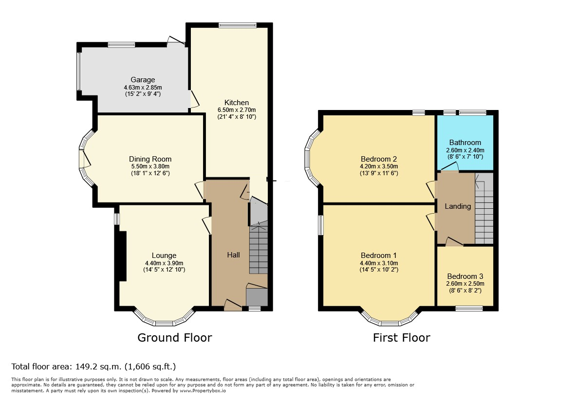 43, Brantwood Avenue, Whitley Bay floorplan