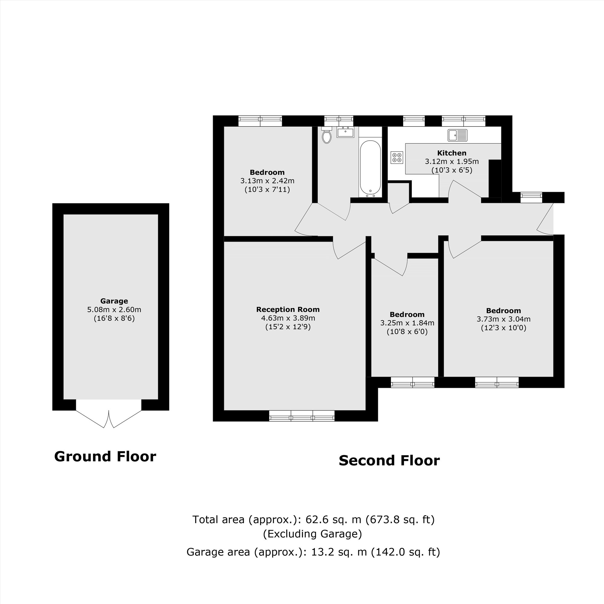 7 Regina Court, Gloucester Road, Teddington floorplan