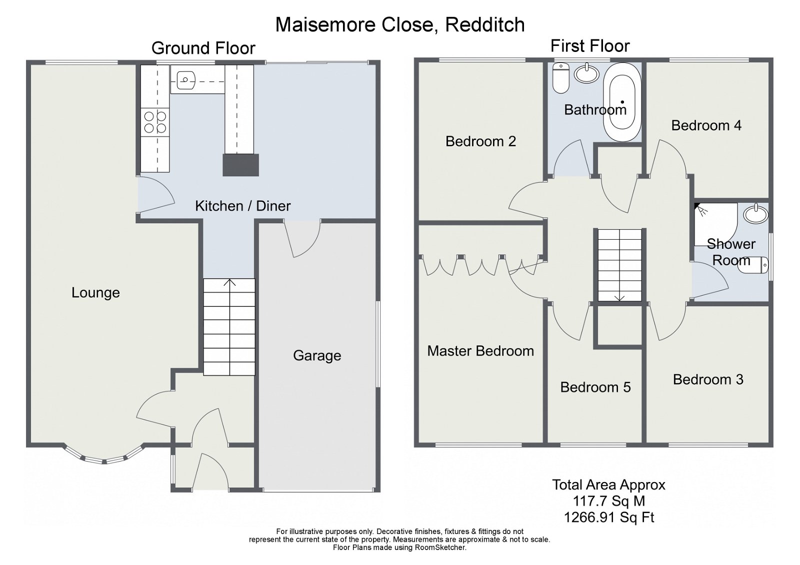 5 bed semidetached house for sale in Maisemore Close, Church Hill