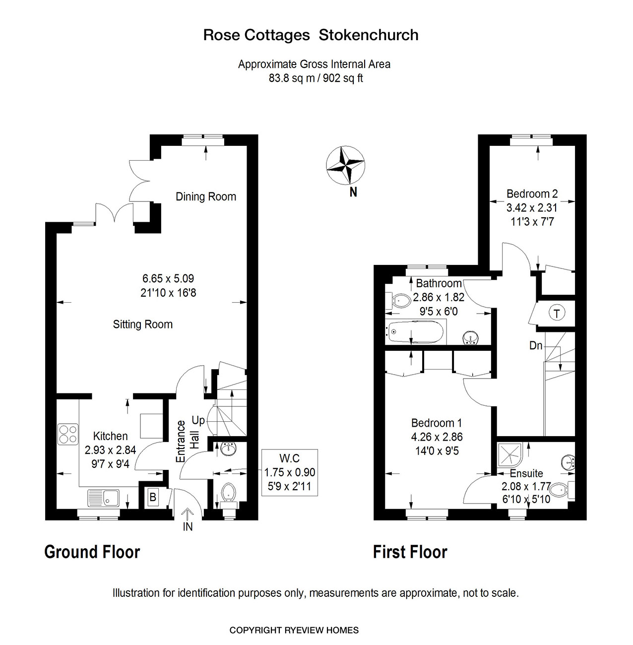 2 Bedrooms Terraced house for sale in Rose Corner, The Common, High Wycombe HP14