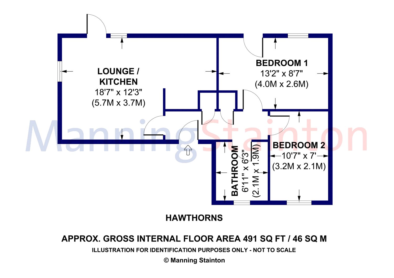 2 Bedrooms Flat to rent in The Hawthorns, 6 Well Lane, Leeds, West Yorkshire LS7