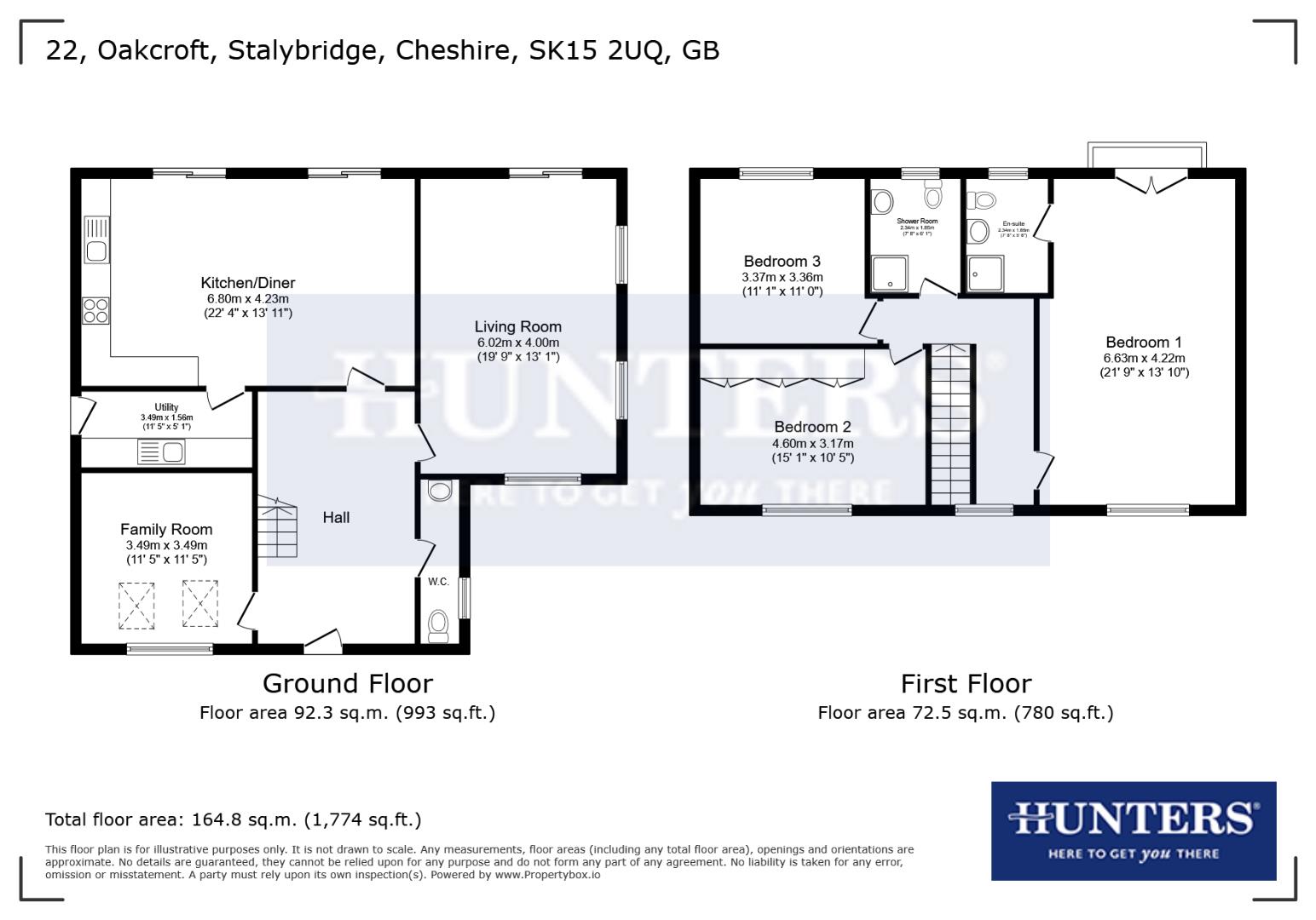 22, Oakcroft, Stalybridge floorplan