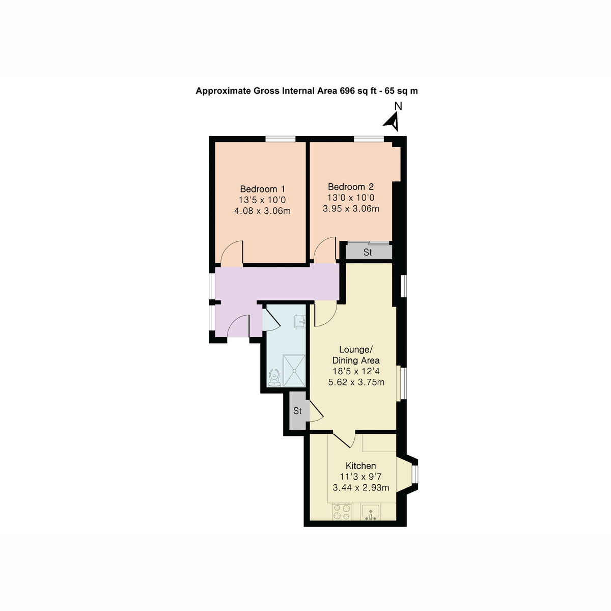 Flat Flat 14, Heligan House, Heligan House, St Austell floorplan