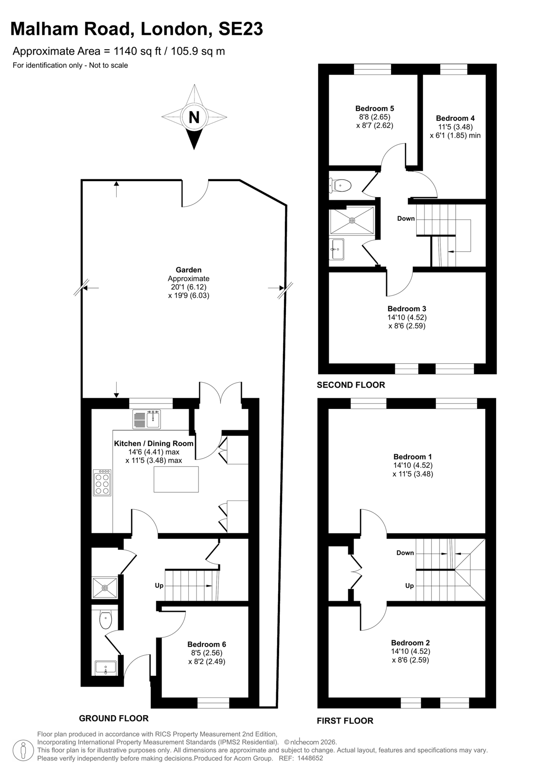 88, Malham Road, London floorplan